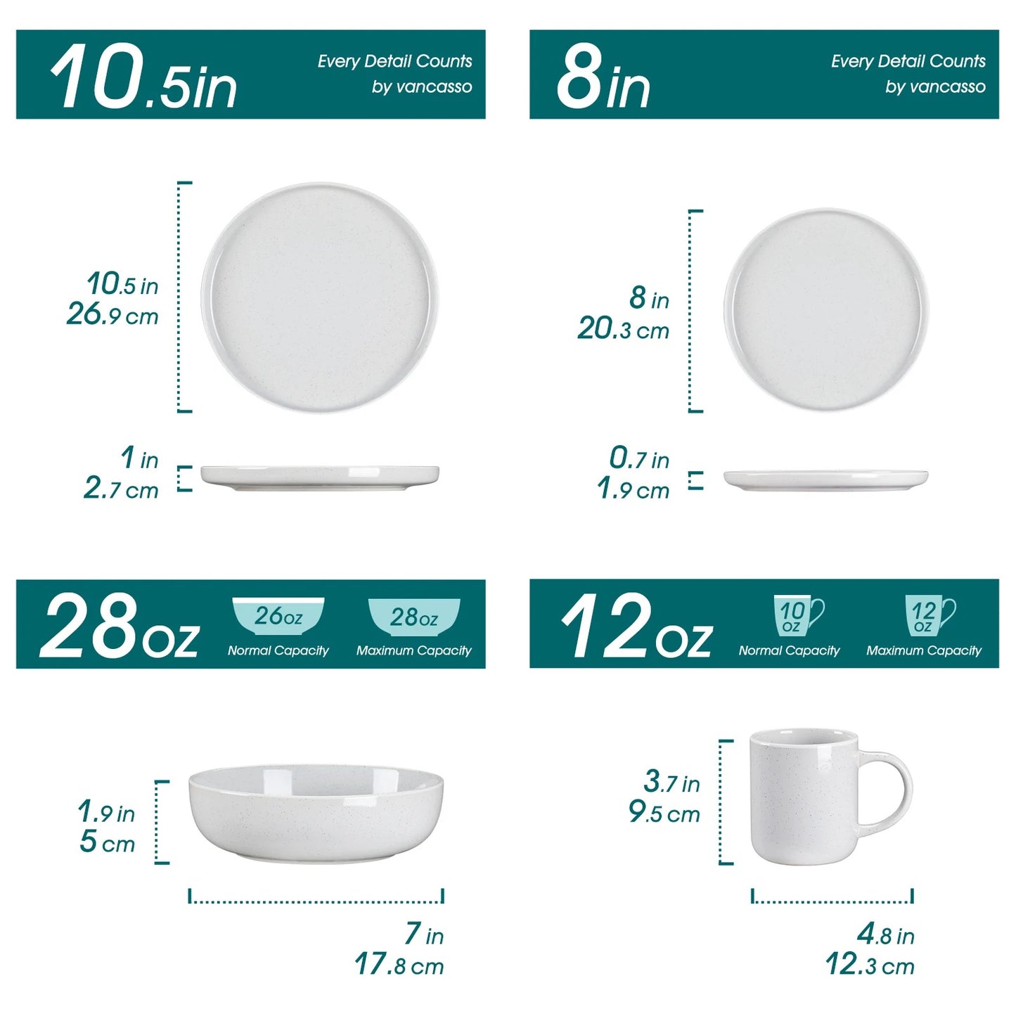 Timeless White Porcelain Set