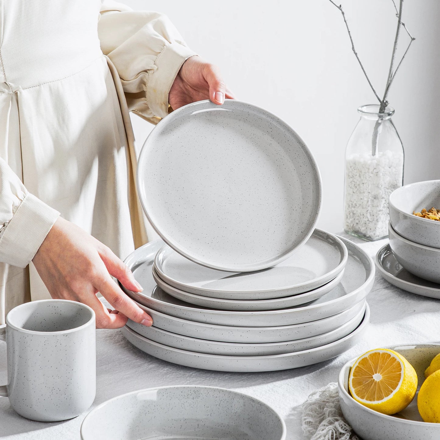Timeless White Porcelain Set