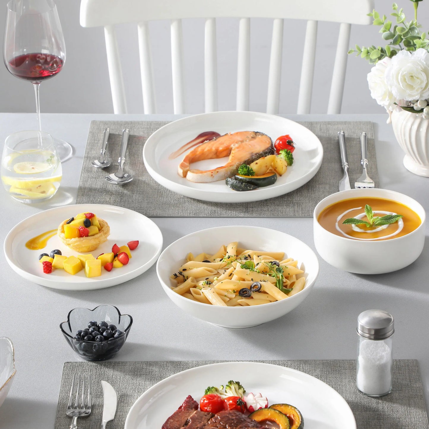 Timeless Porcelain Dinnerware Set