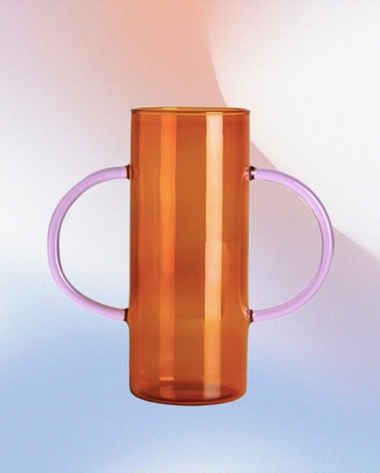 Two-handle Glass Vase