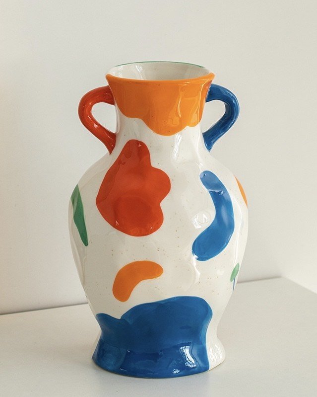 Handpainted Ceramic Vase